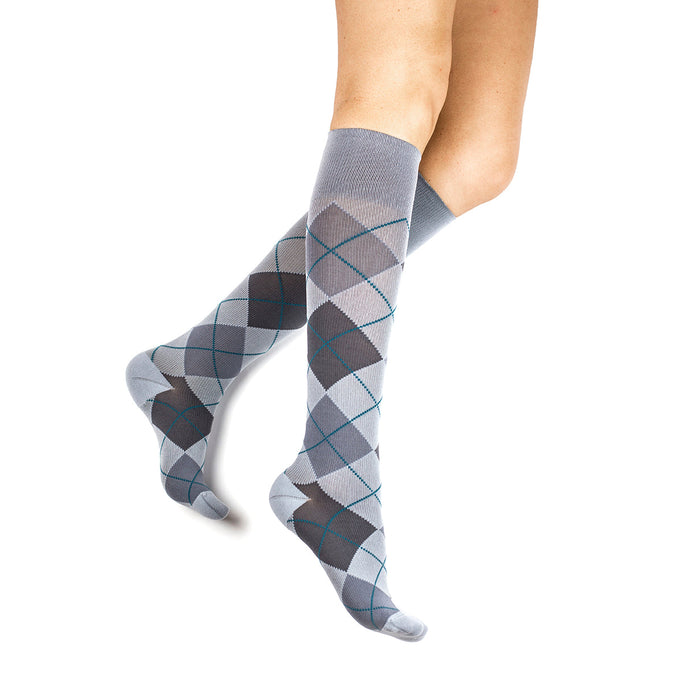 Rejuva Argyle Compression Socks 15-20 mmHg