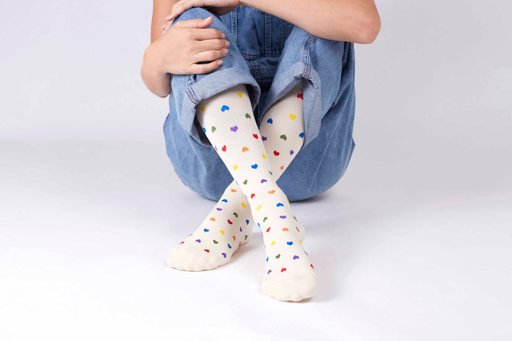 Rejuva Heart Compression Socks 15-20 mmHg