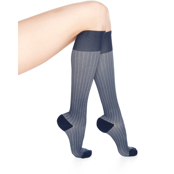 Rejuva Herringbone Compression Socks 15-20 mmHg