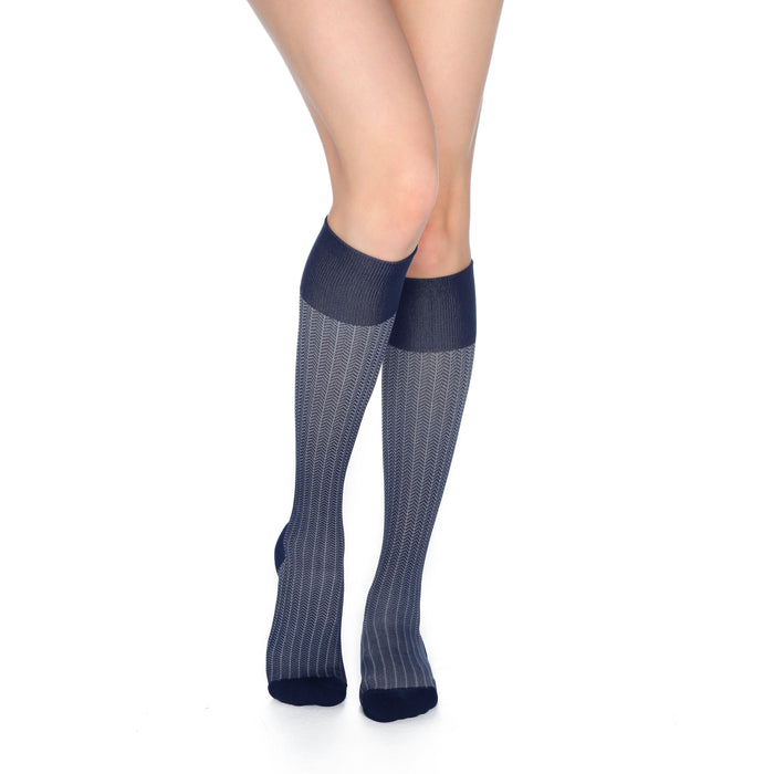 Rejuva Herringbone Compression Socks 15-20 mmHg