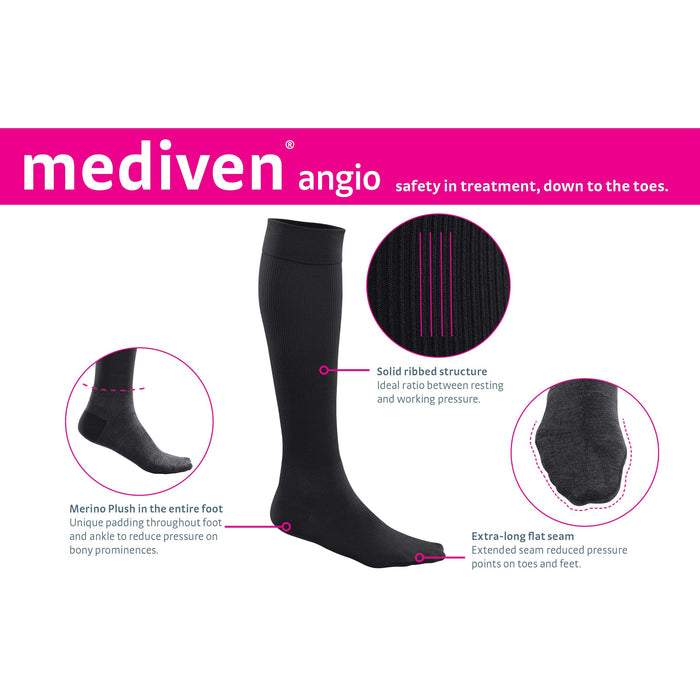 mediven angio 15-20 mmHg calf closed toe