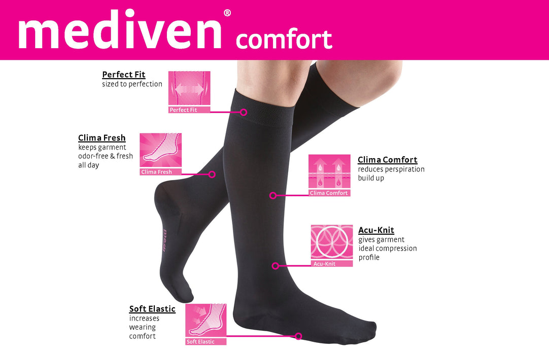 mediven comfort 20-30 mmHg calf closed toe standard