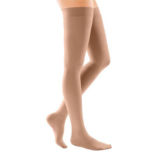 mediven comfort 20-30 mmHg thigh beaded topband closed toe petite