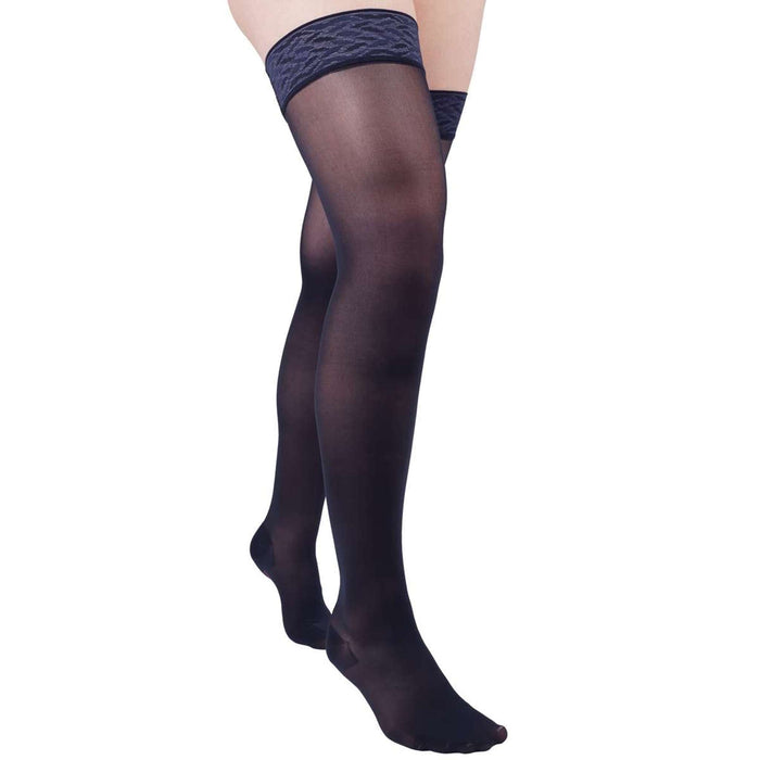 mediven sheer & soft 20-30 mmHg thigh lace topband closed toe standard